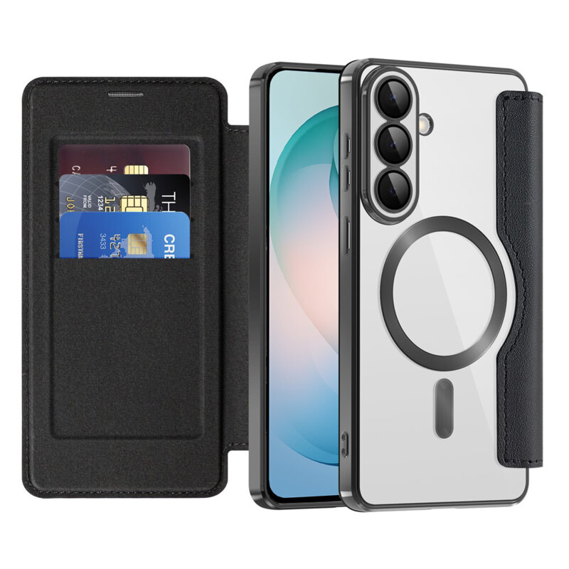 Husa Samsung Galaxy S26 Plus Techsuit SmartMag Book Case, negru