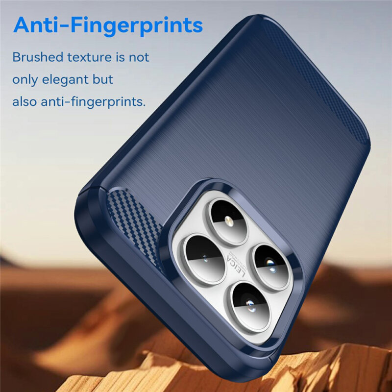 Husa Xiaomi 17 Techsuit Carbon Silicone, albastru