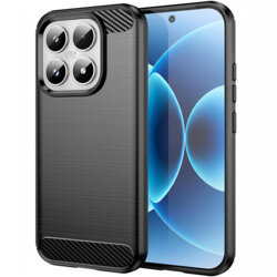 Husa Xiaomi 17 Techsuit Carbon Silicone, negru