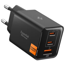 Incarcator USB, 2x Type-C Fast Charge Spigen, 47W, negru, EE473EU