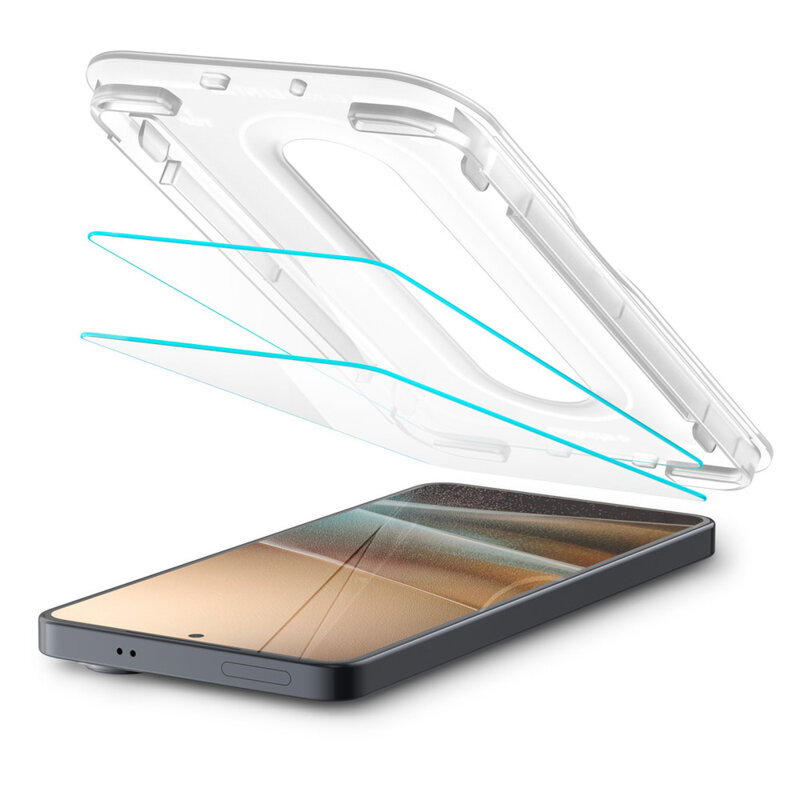 [Pachet 2x] Folie Samsung Galaxy S26 Spigen Glas.tR EZ Fit Pro (Anti-Reflection), transparenta