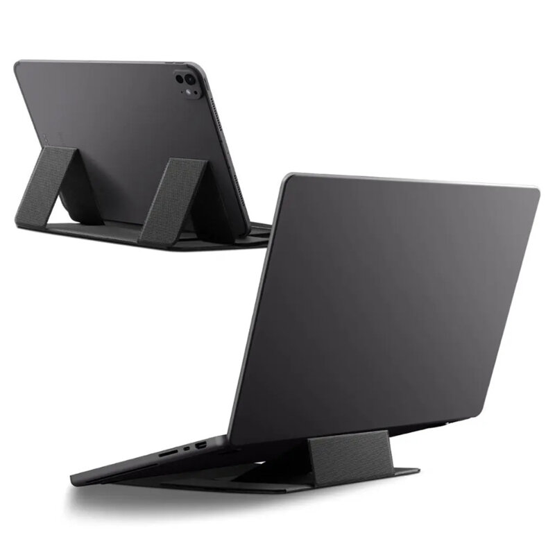 Suport laptop reglabil, stand tableta Spigen, negru, LD201-S8