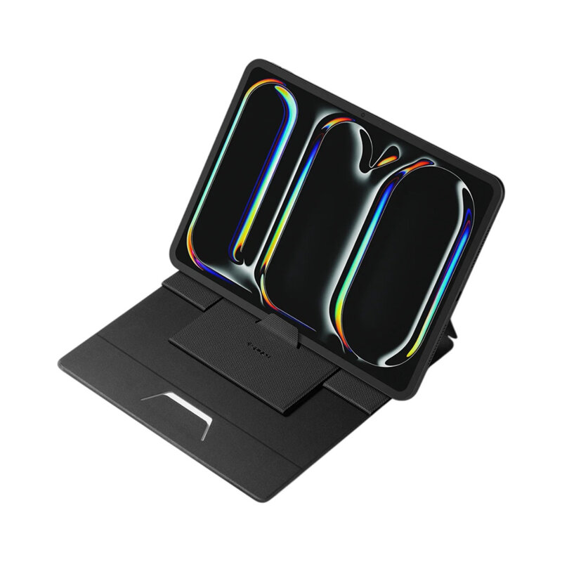 Suport laptop reglabil, stand tableta Spigen, negru, LD201-S8