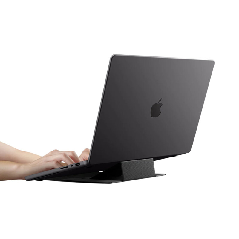 Suport laptop reglabil, stand tableta Spigen, negru, LD201-S8