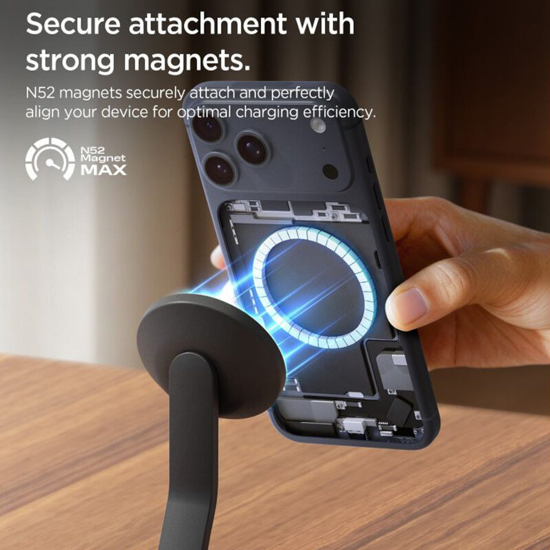 Incarcator wireless 15W Spigen Essential EF151MS , negru