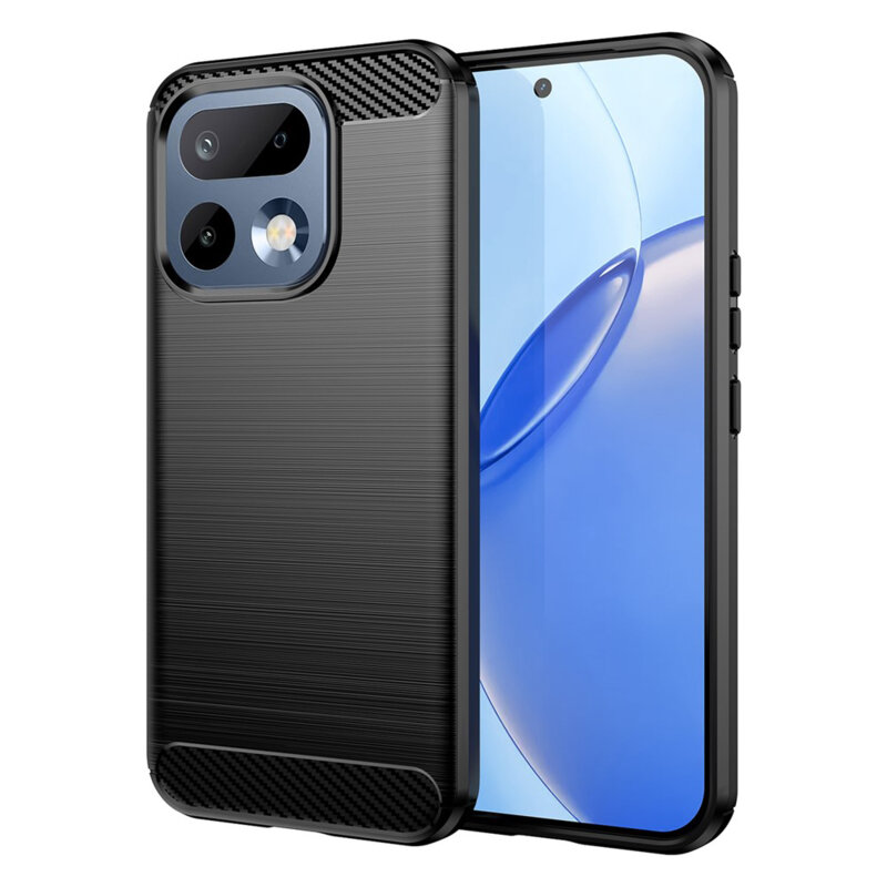 Husa Realme 16 Pro Techsuit Carbon Silicone, negru