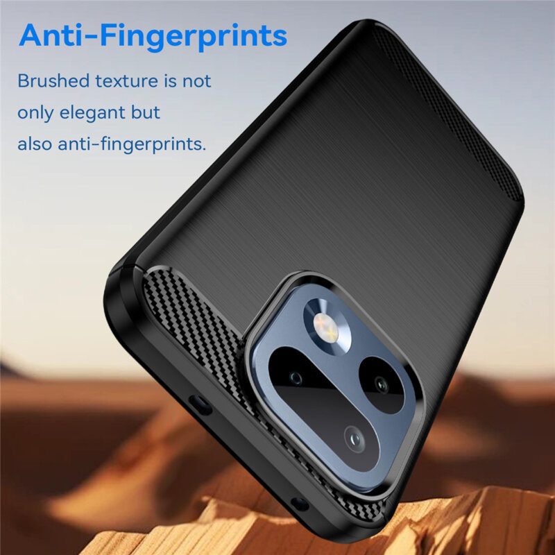 Husa Realme 16 Pro Techsuit Carbon Silicone, negru