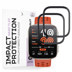 [Pachet 2x] Folie Amazfit Bip 6 Techsuit Nano Flex, negru