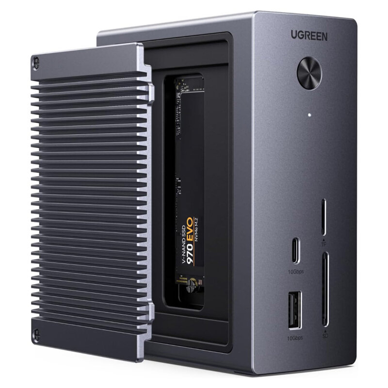 Hub 10in1, Type-C, USB, M2 NVMe, RJ45, PD100W Ugreen, 55735