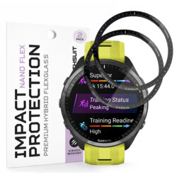 [Pachet 2x] Folie Garmin Forerunner 965 Techsuit Nano Flex, negru
