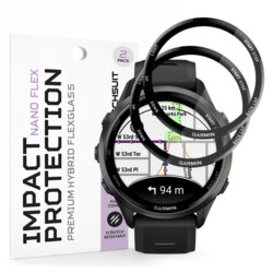[Pachet 2x] Folie Garmin Forerunner 970 Techsuit Nano Flex, negru