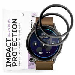 [Pachet 2x] Folie Garmin Venu 4 45mm Techsuit Nano Flex, negru