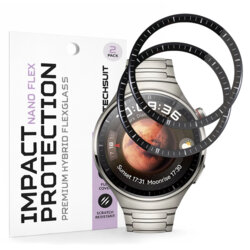 [Pachet 2x] Folie Huawei Watch 4 Pro Techsuit Nano Flex, negru