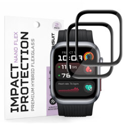 [Pachet 2x] Folie Huawei Watch D2 Techsuit Nano Flex, negru