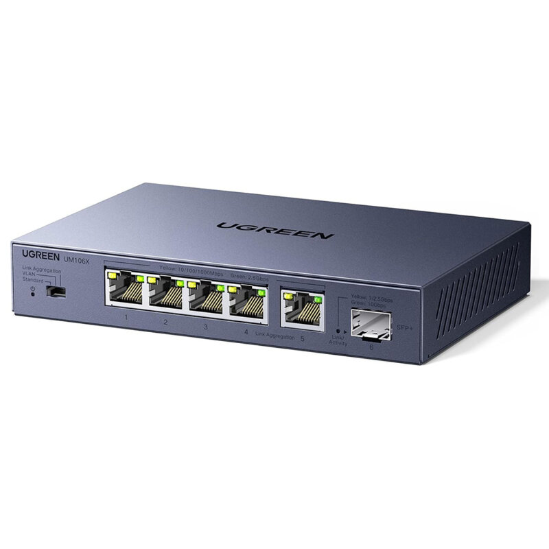 Adaptor internet 5x RJ45, 1x SPF+ Ugreen, 10Gbps, 35048EU