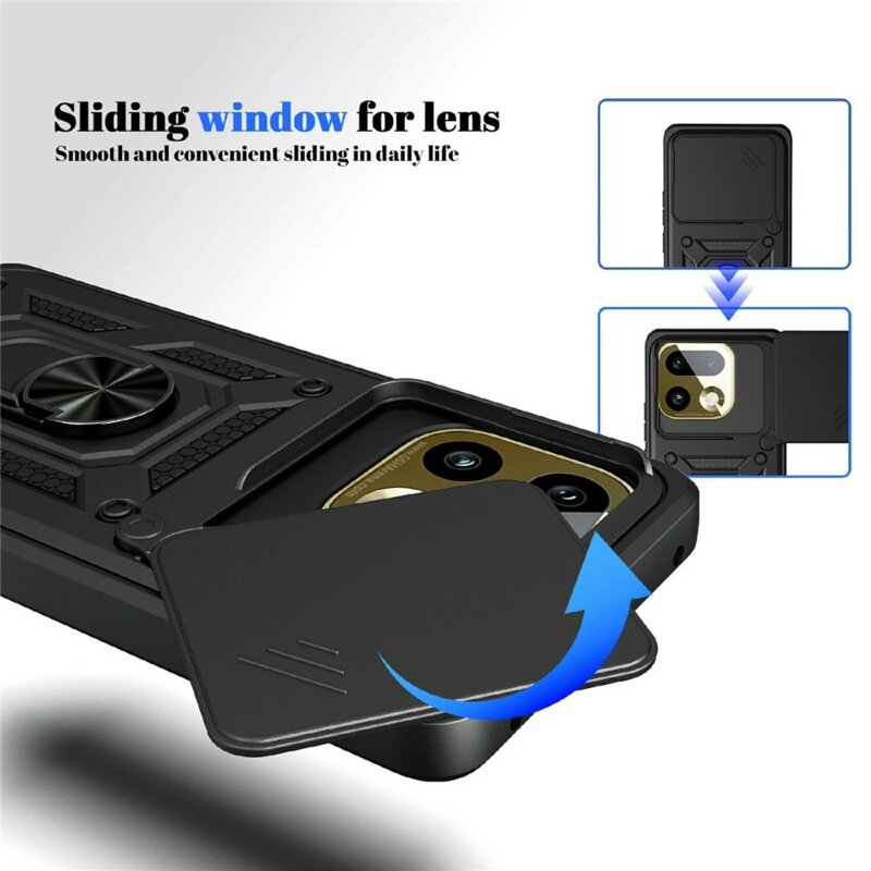 Husa Realme 16 Pro+ protectie camera Techsuit CamShield Series, albastru