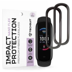 [Pachet 2x] Folie Amazfit Band 5 Techsuit Nano Flex, negru