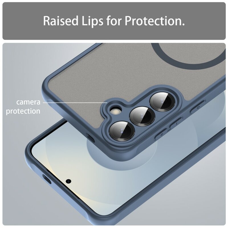 Husa Samsung Galaxy A27 5G Techsuit HaloFrost II MagSafe, bleumarin