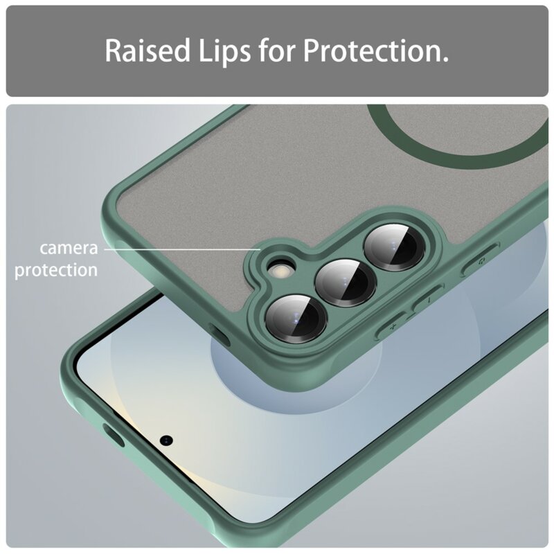 Husa Samsung Galaxy A27 5G Techsuit HaloFrost II MagSafe, verde