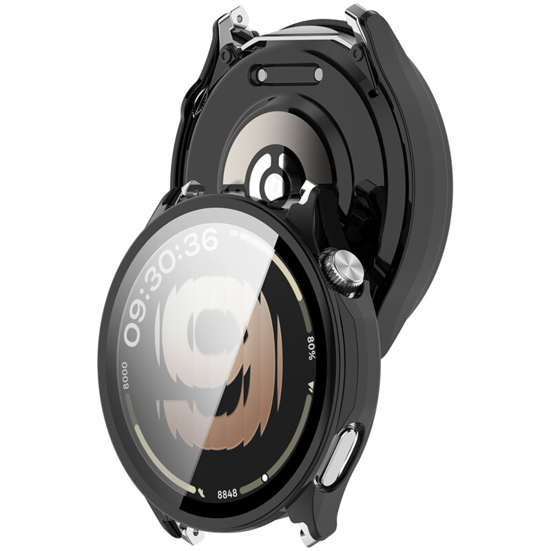[Pachet 360°] Husa + folie OPPO Watch S Techsuit Defense, negru