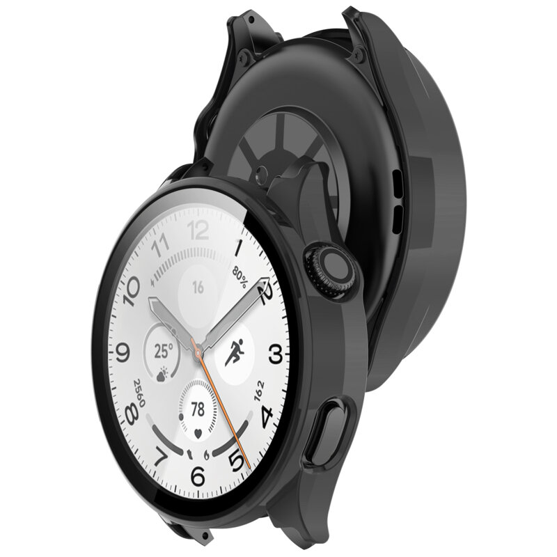 [Pachet 360°] Husa + folie Xiaomi Watch 5 (47mm) Techsuit Defense, negru