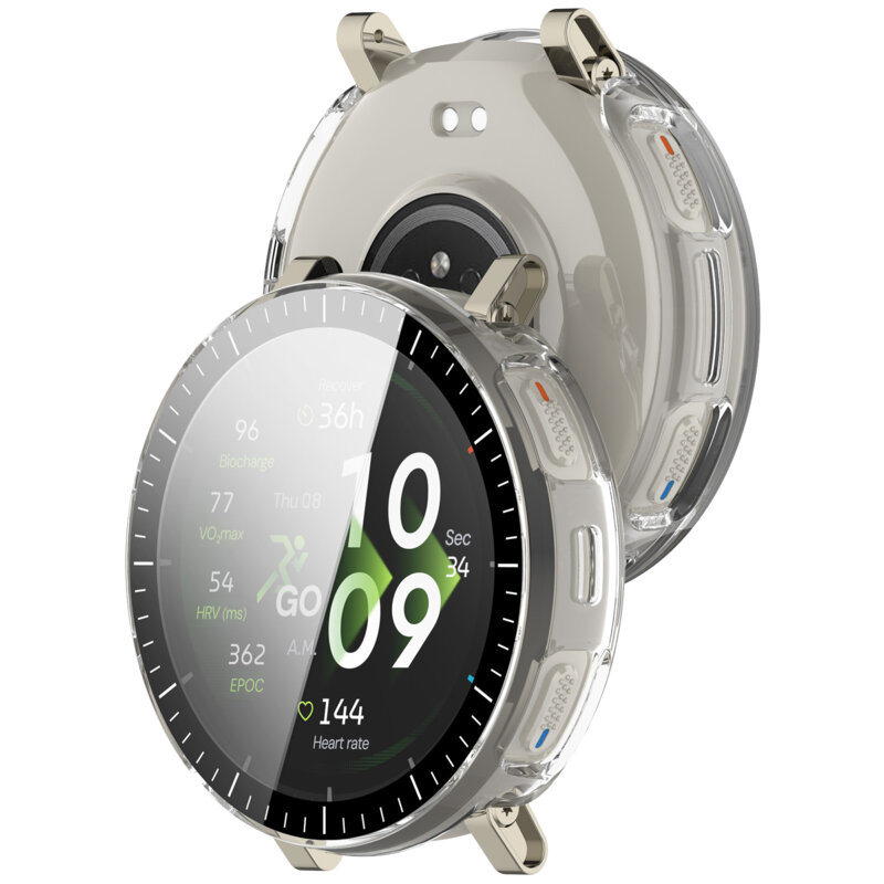 [Pachet 360°] Husa + folie Amazfit Active 3 Premium Techsuit Defense, transparenta