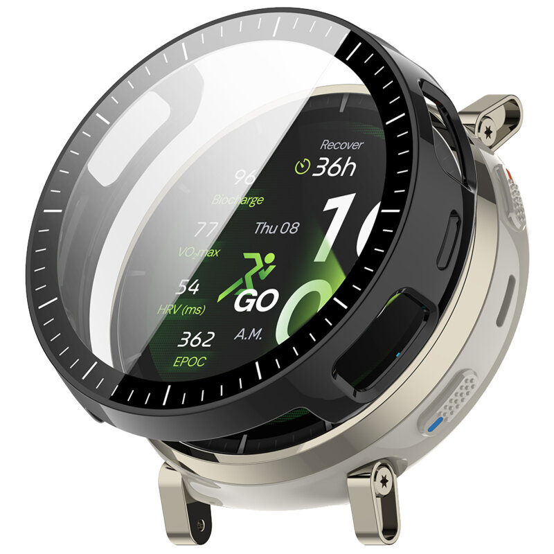 [Pachet 360°] Husa + folie Amazfit Active 3 Premium Techsuit Defense, negru