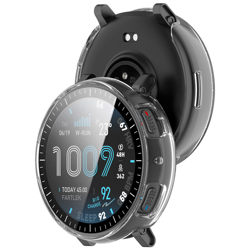 [Pachet 360°] Husa + folie Amazfit Active Max Techsuit Defense, transparenta