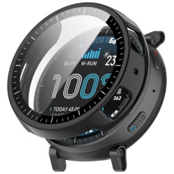 [Pachet 360°] Husa + folie Amazfit Active Max Techsuit Defense, negru