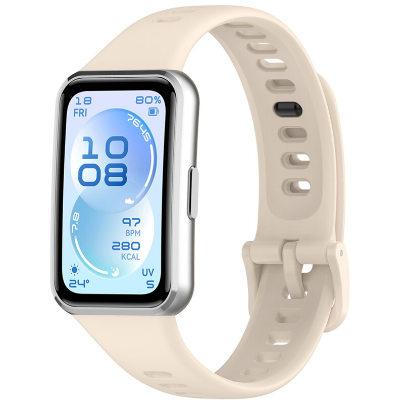 Curea Huawei Band 11 Techsuit, crem, W081