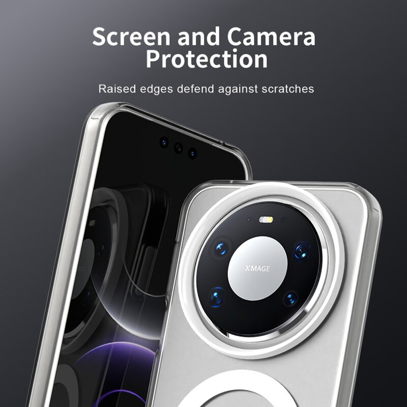 Husa Huawei Mate 80 Pro Techsuit CandyCase MagSafe, alb