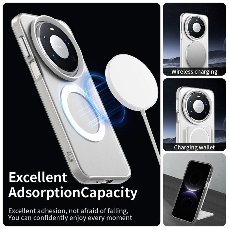 Husa Huawei Mate 80 Pro Techsuit CandyCase MagSafe, alb