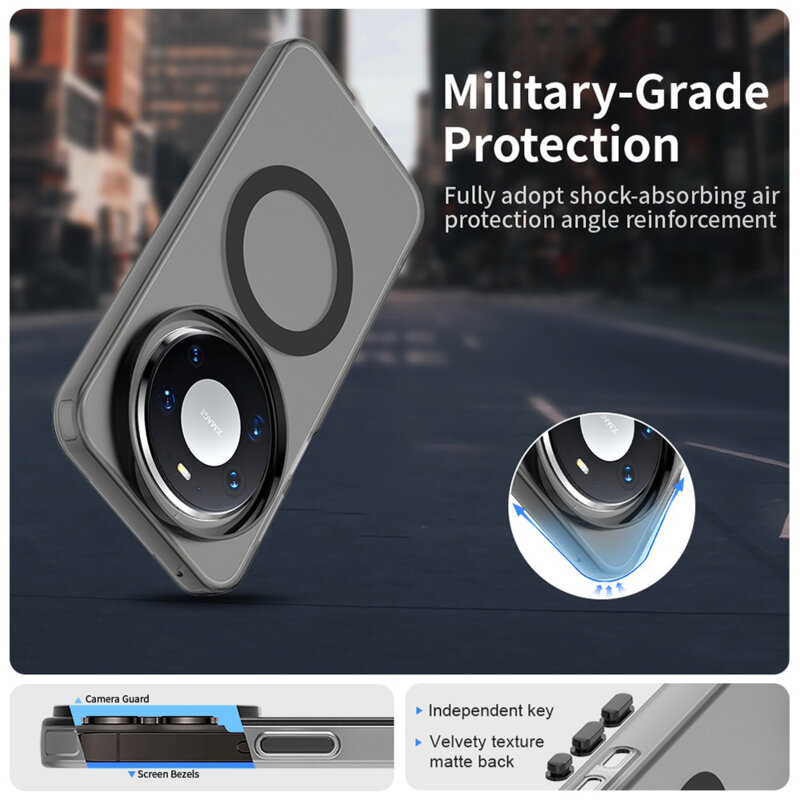 Husa Huawei Mate 80 Pro Techsuit CandyCase MagSafe, negru