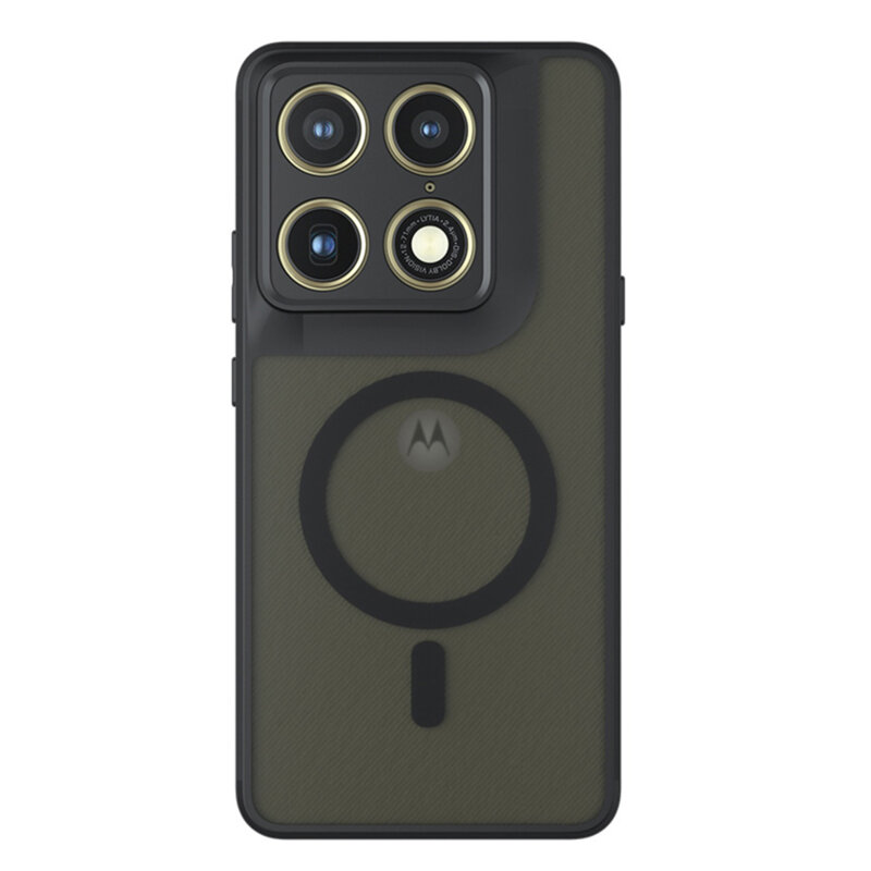 Husa Motorola Signature Techsuit PureFrost MagSafe, negru frost