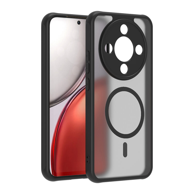 Husa Honor Magic8 Lite Techsuit HaloFrost II MagSafe, negru