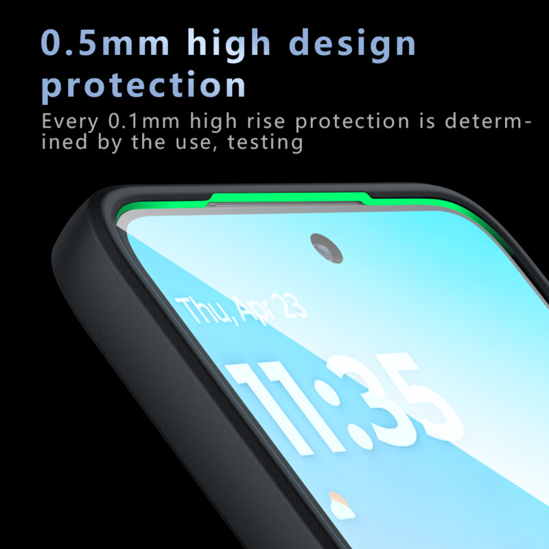 Husa Motorola Moto G77 Techsuit PureFrost MagSafe, negru frost