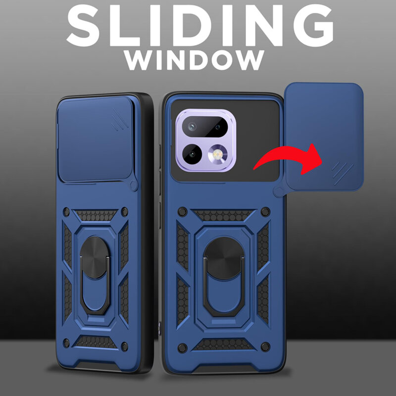 Husa Realme 16 Pro protectie camera Techsuit CamShield Series, albastru