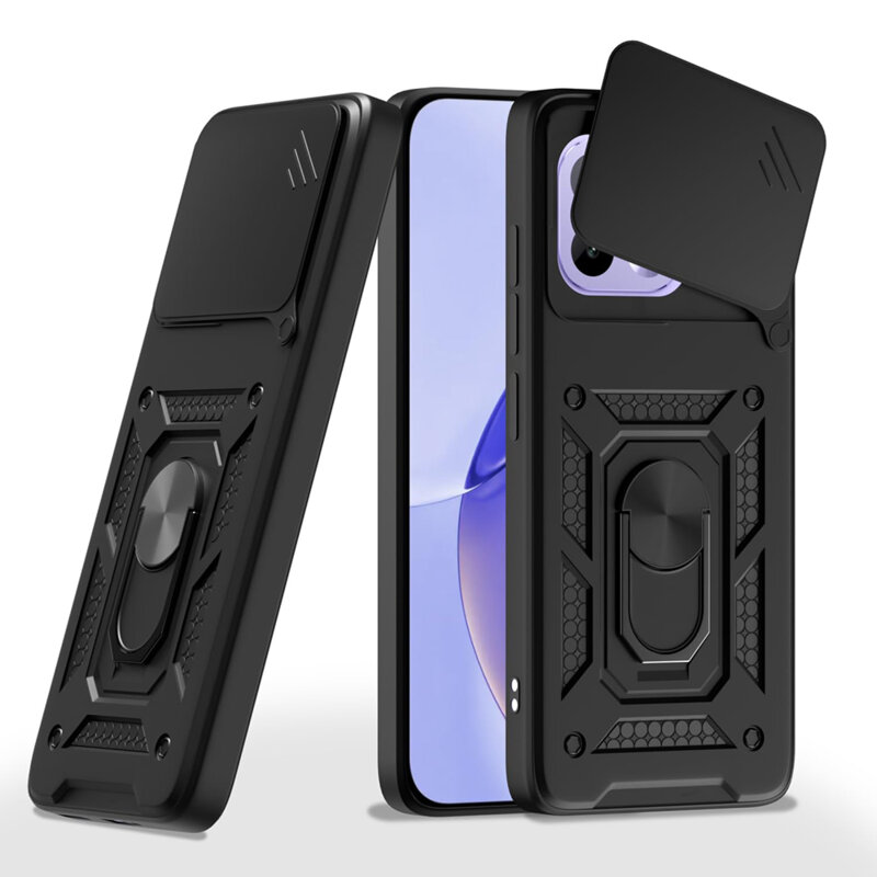 Husa Realme 16 Pro protectie camera Techsuit CamShield Series, negru