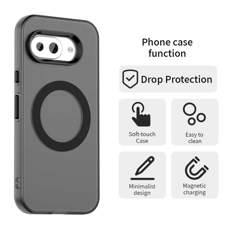 Husa Google Pixel 10a Techsuit CandyCase MagSafe, negru
