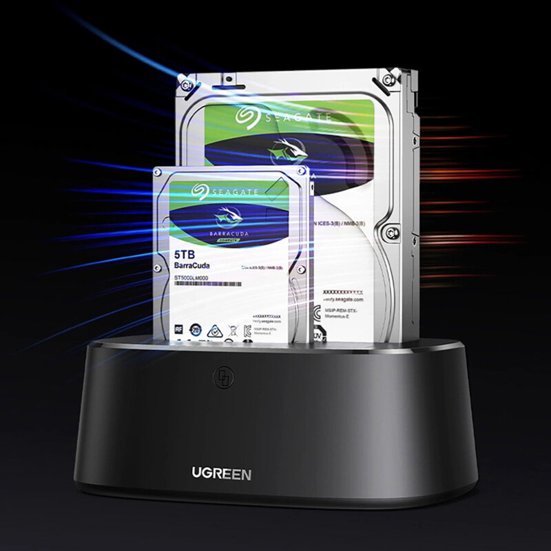 Statie dock SATA Ugreen CM198 2.5/3.5, 5Gbps, negru, 50857
