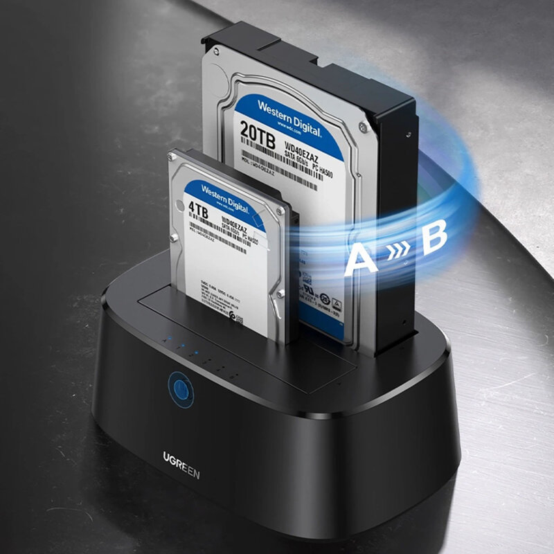 Statie dock SATA Ugreen CM198 2.5/3.5, 5Gbps, negru, 50857