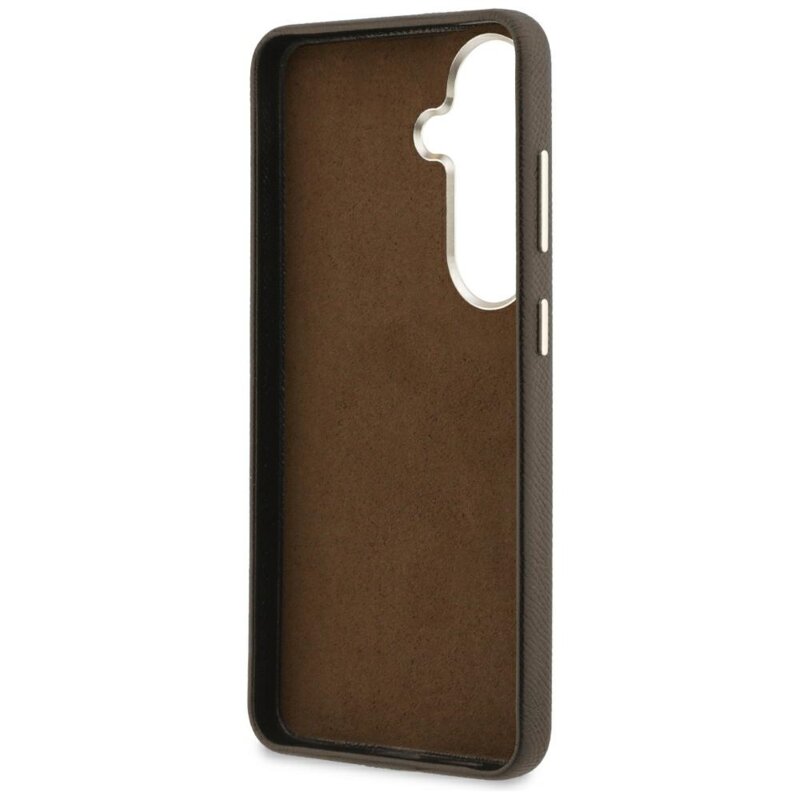 Husa Samsung Galaxy S26 Plus Guess Grained Big 4G Metal Logo, maro, GUHCS26M5PS4RGGW