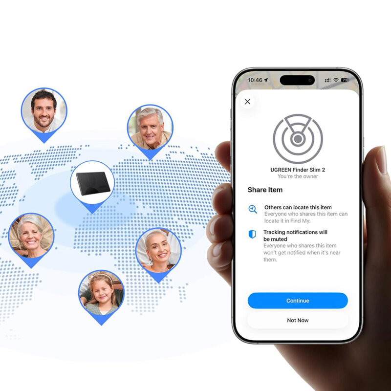Localizator, smart tracker iOS, Apple Find My Ugreen, 75121