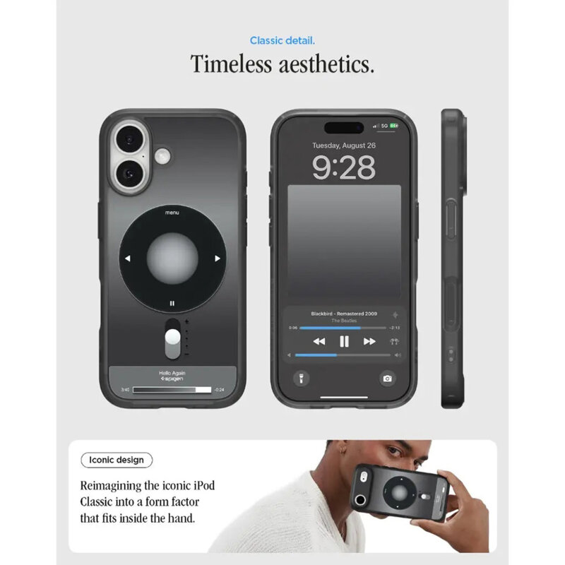 Husa iPhone 17 Spigen Ultra Hybrid Classic MagSafe, negru