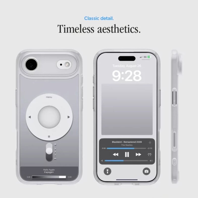 Husa iPhone 17 Air Spigen Ultra Hybrid Classic MagSafe, argintiu