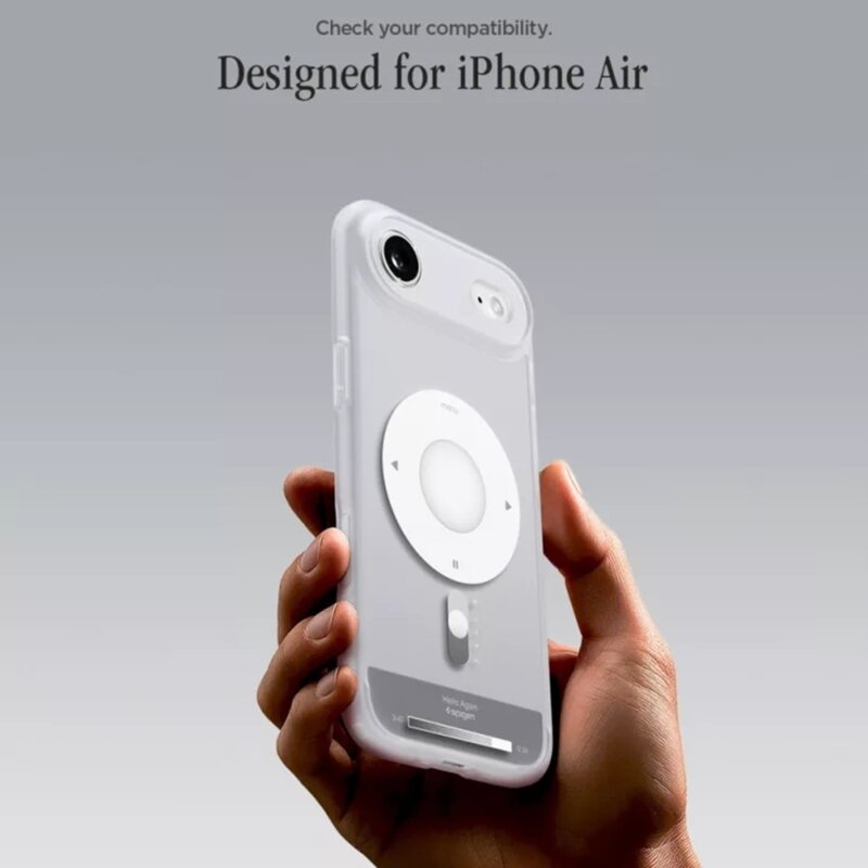 Husa iPhone 17 Air Spigen Ultra Hybrid Classic MagSafe, argintiu