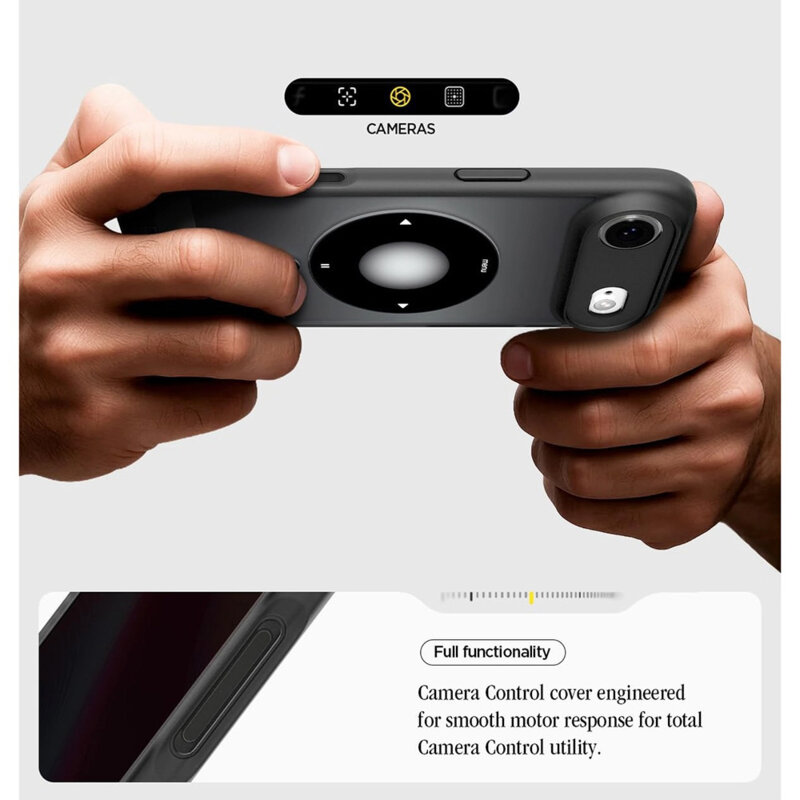 Husa iPhone 17 Air Spigen Ultra Hybrid Classic MagSafe, negru