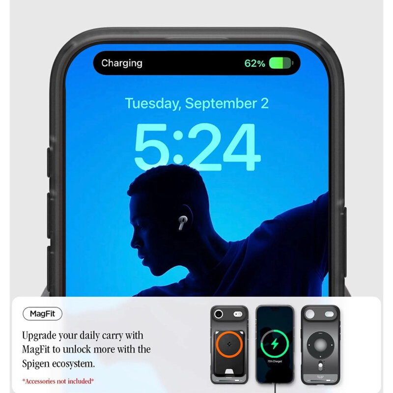 Husa iPhone 17 Air Spigen Ultra Hybrid Classic MagSafe, negru