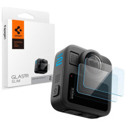 [Pachet 2x] Folie sticla Back Screen GoPro MAX 2 Spigen Glas.tR Slim (AGL11230) , transparent
