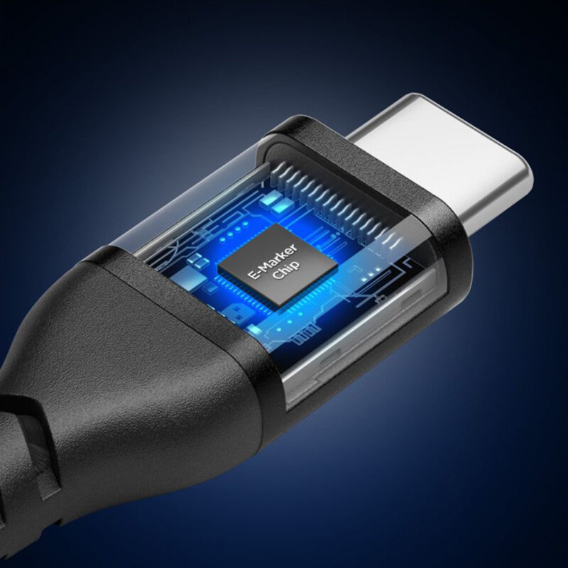 Cablu Type-C Fast Charging Spigen, 100W, 1m, negru, EB10010CCA